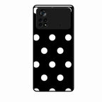 Classic Polka Dot Glass Phone Case for Poco X4 Pro 5G