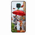 Rainy Day Cartoon Glass Phone Case for Redmi Note 9 Pro Max