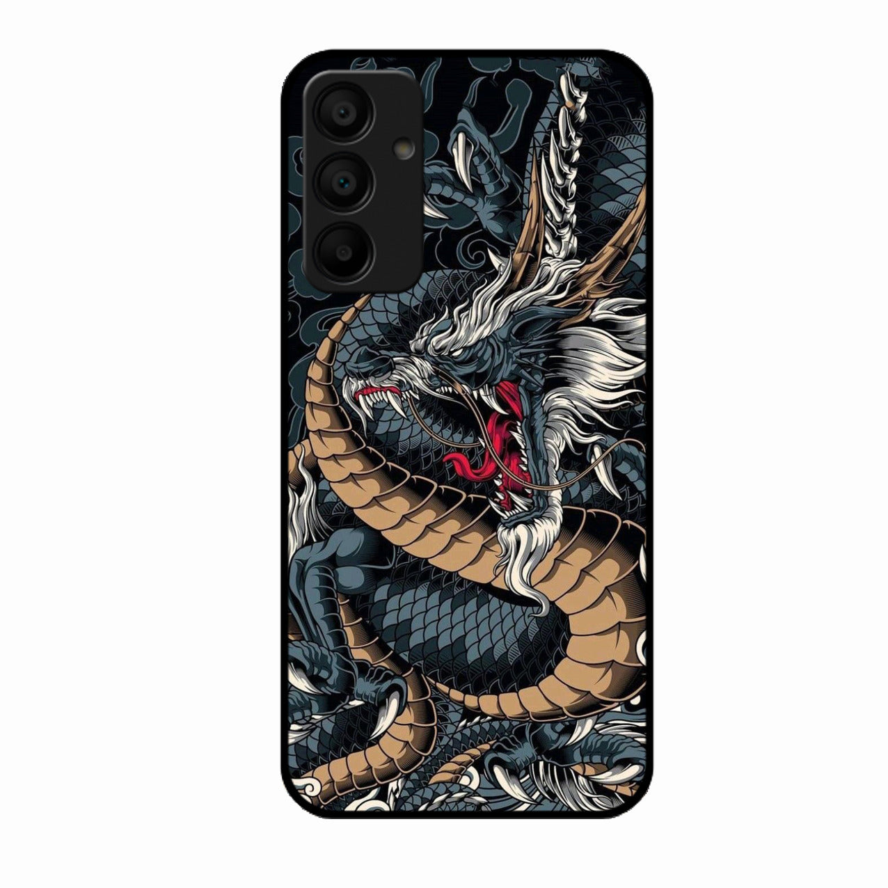 Midnight Dragon Glass Phone Case for Samsung Galaxy A15 5G