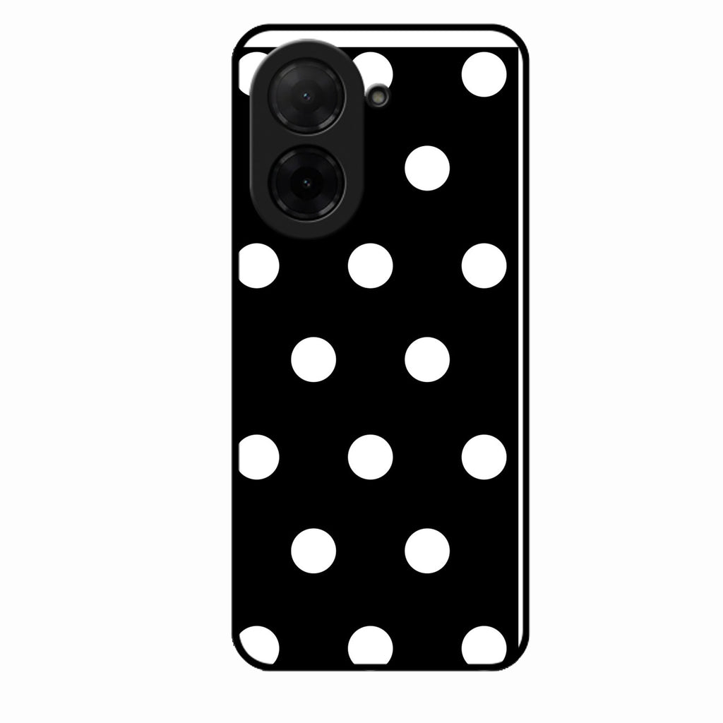 Classic Polka Dot Glass Phone Case for Poco C71
