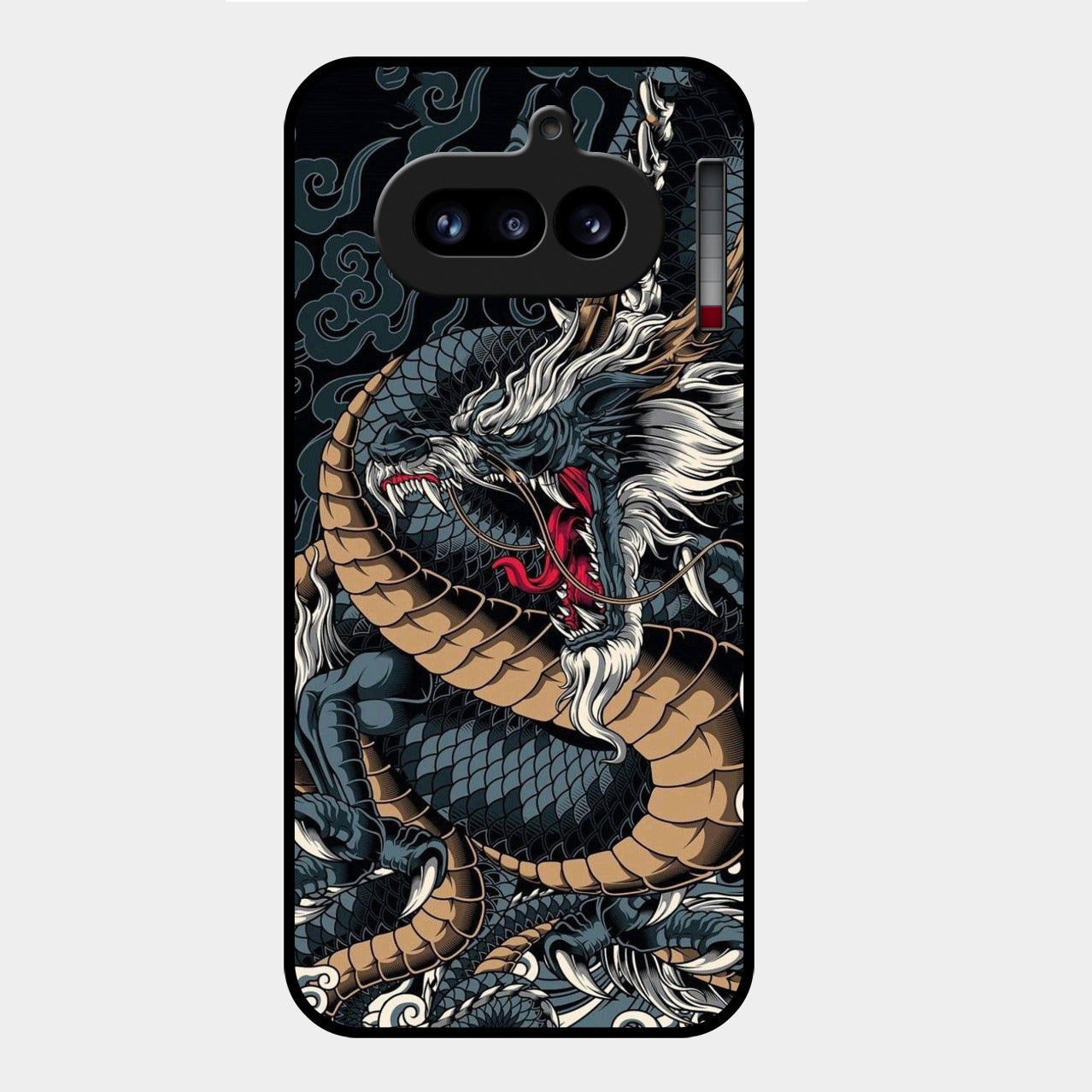 Midnight Dragon Glass Phone Case for Nothing Phone 4A 5G