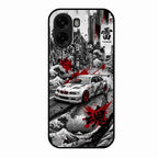 Japanese Wave Drift Racing Premium Glass Phone Case for Oppo K14x 5G