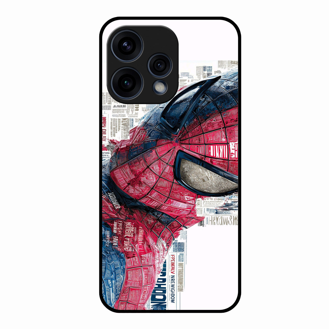 Red Blue Web Hero Glass Phone Cover for Oppo Reno 15 5G