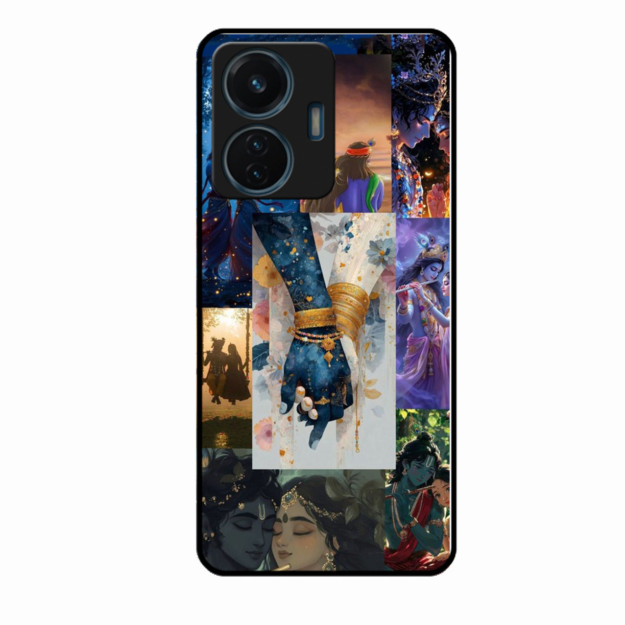 Eternal Radha Krishna Love Glass Phone Case for Realme C75 5G