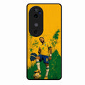 Golden Striker Glass Phone Case for Vivo V40 5G