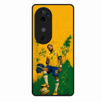 Golden Striker Glass Phone Case for Vivo V40 5G