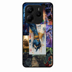 Eternal Radha Krishna Love Glass Phone Case for Motorola G64 5G
