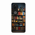 Colorful Bookshelf Art Glass Case Cover for Vivo T4R 5G