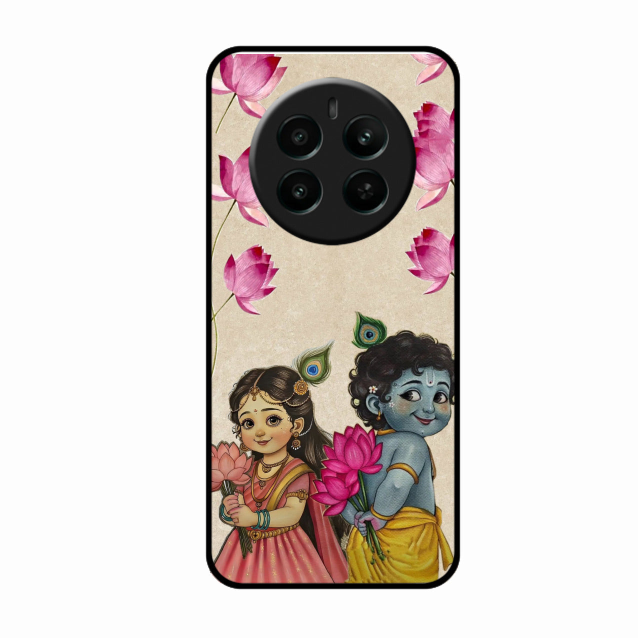 Krishna Eternal Lotus Glass Case for Realme P1 5G