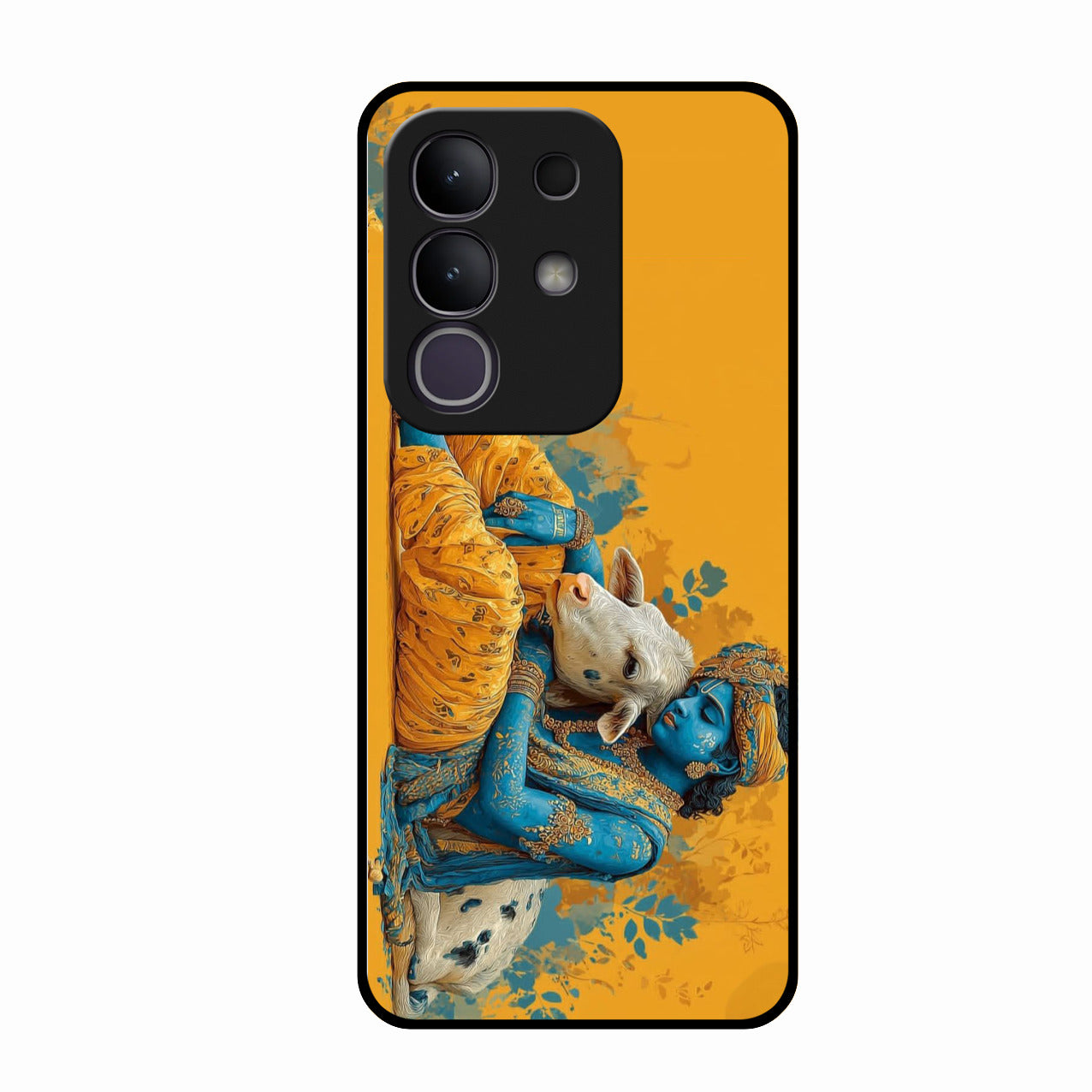 Divine Krishna Gopal Premium Glass Phone Case for Vivo T4X 5G