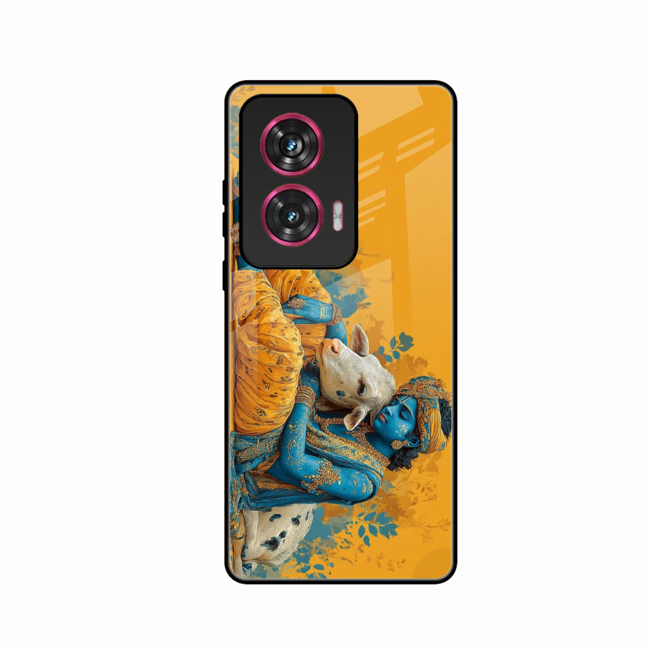 Divine Krishna Gopal Premium Glass Phone Case for Motorola G96 5G
