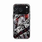 Itachi Uchiha Manga Collage Glass Phone Case for iPhone 17 Pro