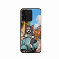Cartoon Scooter Adventure Premium Glass Phone Case for iQOO Z9 5G