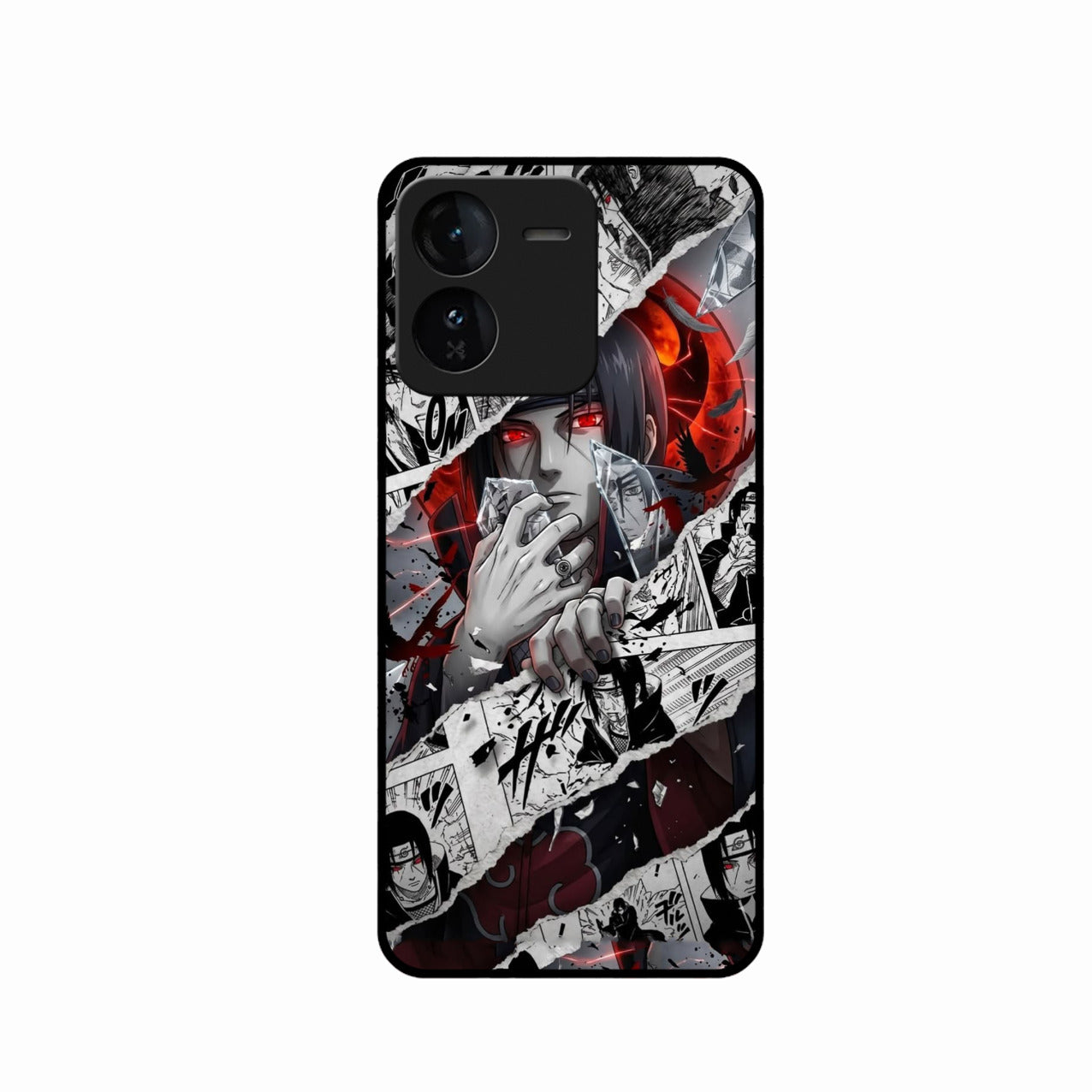 Itachi Uchiha Manga Collage Glass Phone Case for iQOO Z9 5G