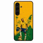 Golden Striker Glass Phone Case for Samsung Galaxy S25 5G