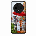 Rainy Day Cartoon Glass Phone Case for Oppo F27 Pro Plus 5G