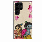 Krishna Eternal Lotus Glass Case for Samsung Galaxy S24 Ultra 5G