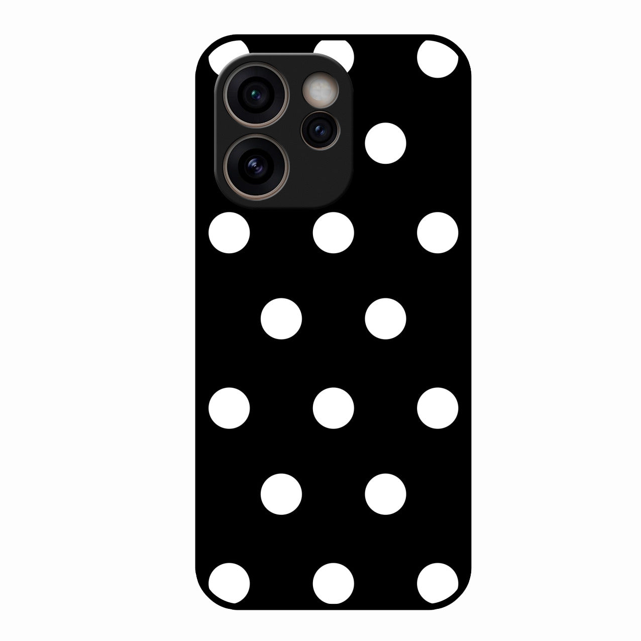 Classic Polka Dot Glass Phone Case for Oppo Reno 15C 5G