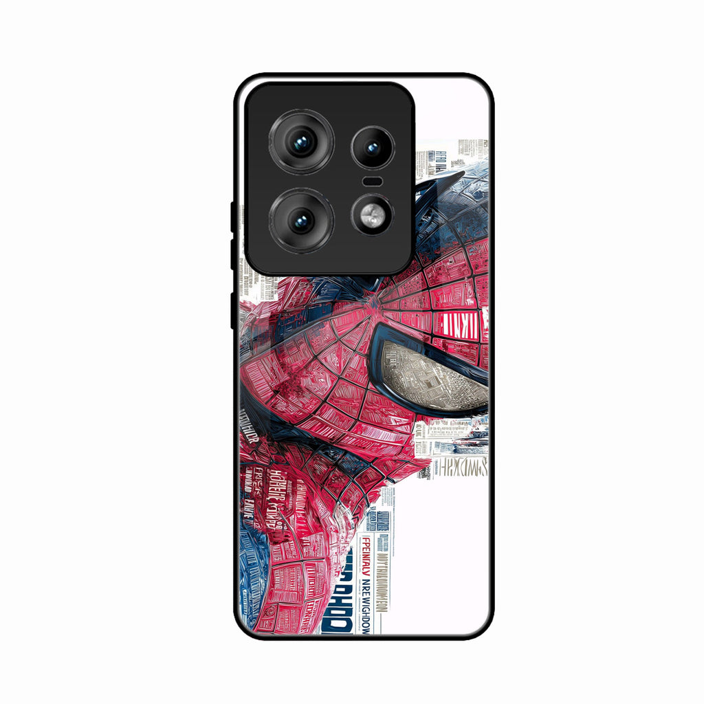 Red Blue Web Hero Glass Phone Cover for Motorola Edge 50 Pro - ShopOnCliQ