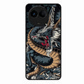 Midnight Dragon Glass Phone Case for Realme 11X 5G