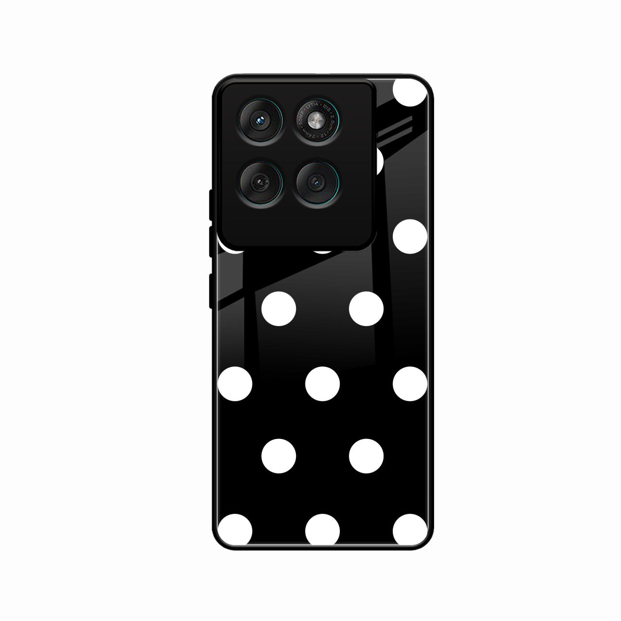 Classic Polka Dot Glass Phone Case for Motorola Edge 60 Pro 5G