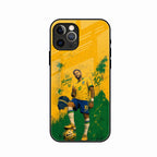 Golden Striker Glass Phone Case for iPhone 15 Pro