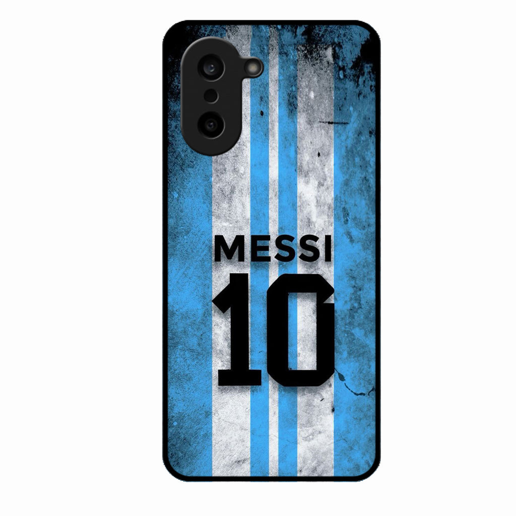 Blue Stripes Number 10 Football Glass Phone Case for Oneplus Nord Ce5 5G
