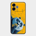 Cute Panda Sketch Premium Glass Phone Case for Oppo F33 Pro 5G