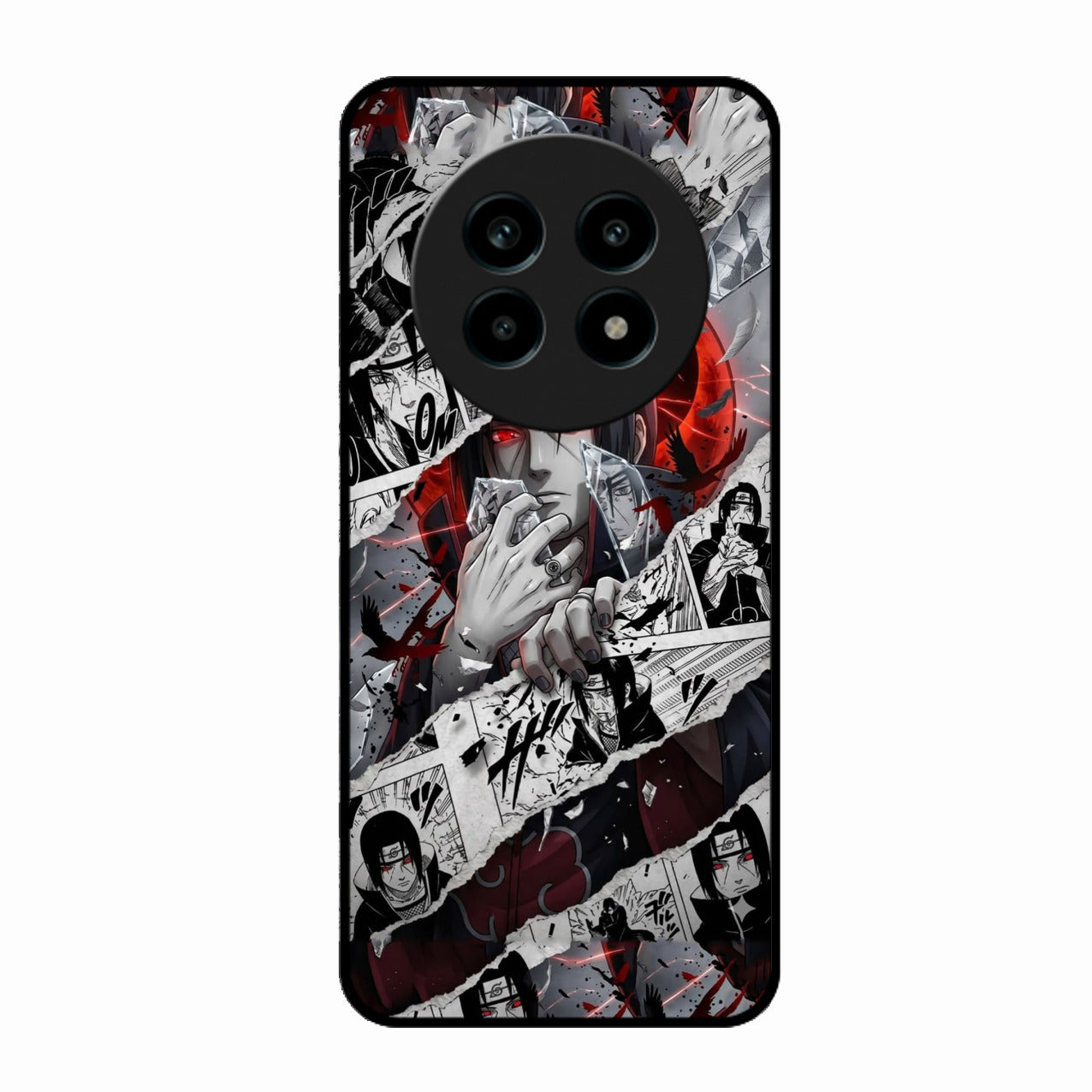 Itachi Uchiha Manga Collage Glass Phone Case for Realme 13 Pro Plus 5G