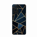 Midnight Gold Geometric Premium Glass Phone Case for Oneplus 9 Pro 5G
