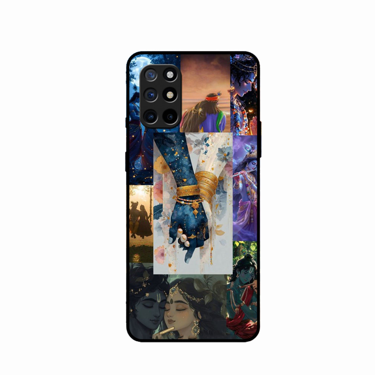 Eternal Radha Krishna Love Glass Phone Case for Oneplus 8T