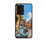 Cartoon Scooter Adventure Premium Glass Phone Case for Oneplus Nord 2T 5G