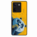 Cute Panda Sketch Premium Glass Phone Case for Vivo Y200 Pro 5G