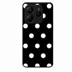 Classic Polka Dot Glass Phone Case for Redmi Note 14 5G