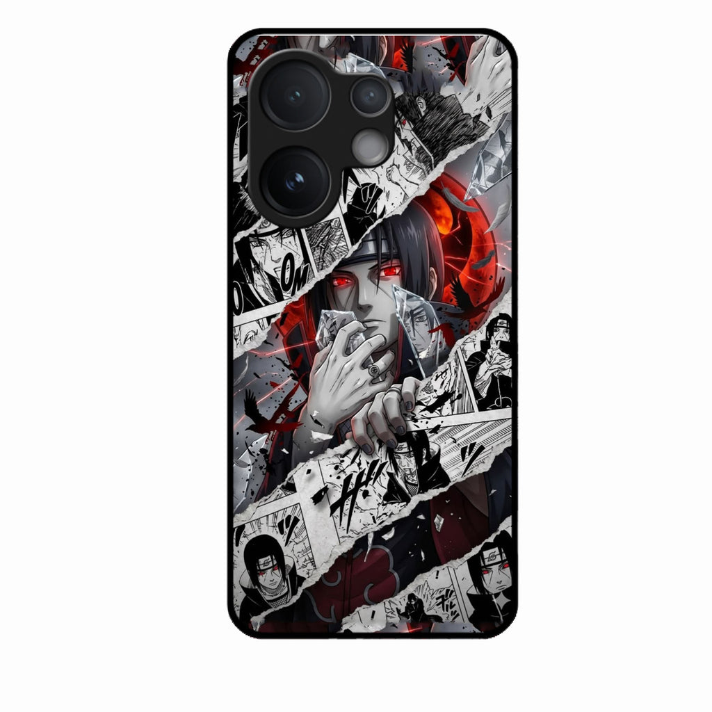 Itachi Uchiha Manga Collage Glass Phone Case for Vivo T4 Pro 5G