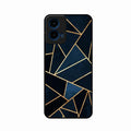 Midnight Gold Geometric Premium Glass Phone Case for Motorola G45 5G