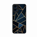 Midnight Gold Geometric Premium Glass Phone Case for Motorola G45 5G