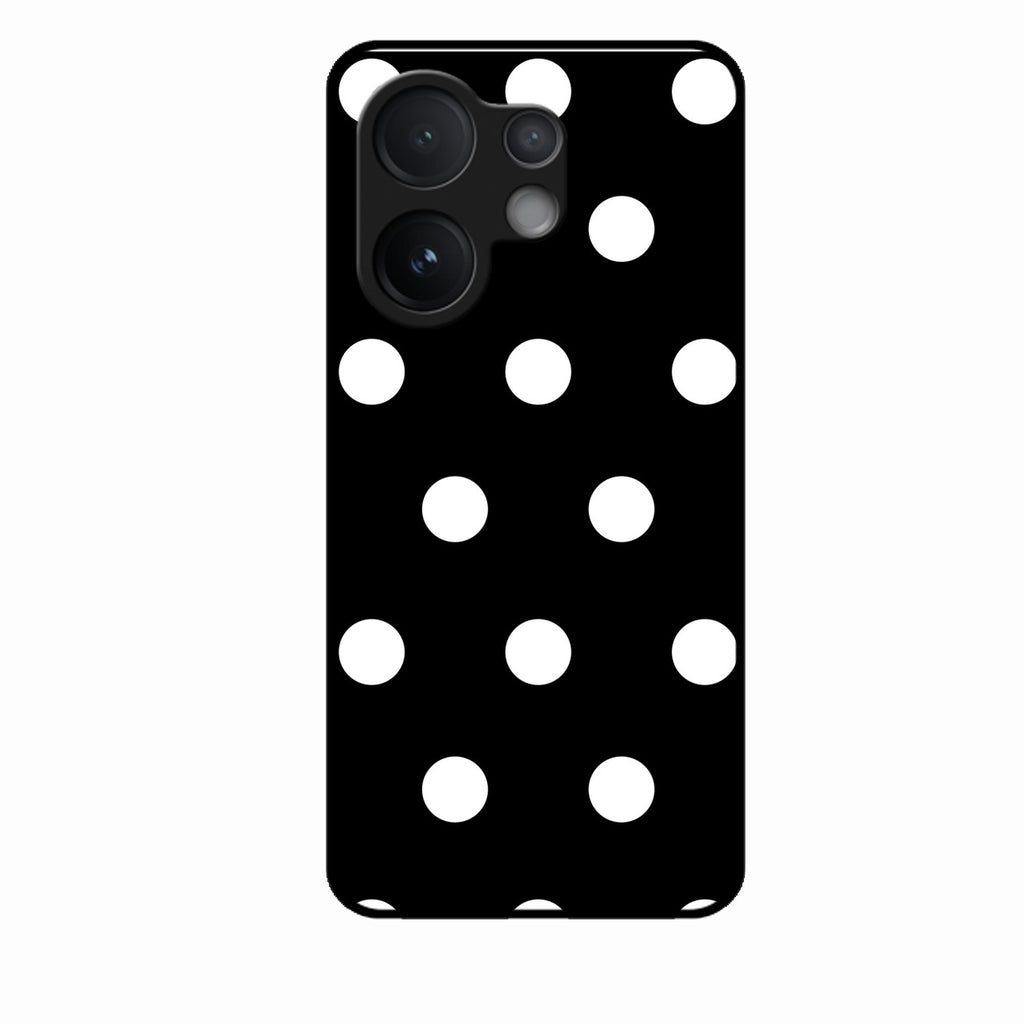 Classic Polka Dot Glass Phone Case for Vivo T4 Pro 5G