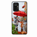 Rainy Day Cartoon Glass Phone Case for Redmi Note 10 Pro