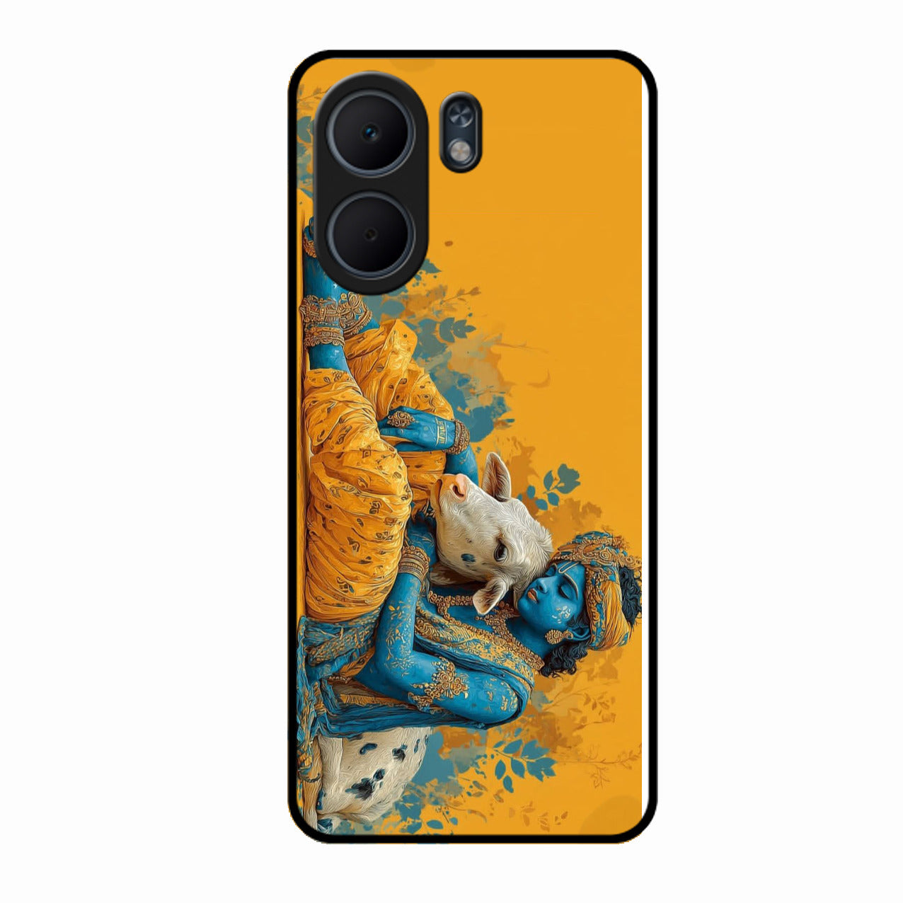 Divine Krishna Gopal Premium Glass Phone Case for Oppo A5X 5G