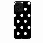 Classic Polka Dot Glass Phone Case for Redmi 12 5G