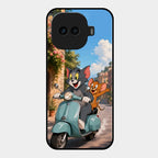 Cartoon Scooter Adventure Premium Glass Phone Case for iQOO 15R 5G