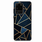 Midnight Gold Geometric Premium Glass Phone Case for Samsung Galaxy S20 Ultra