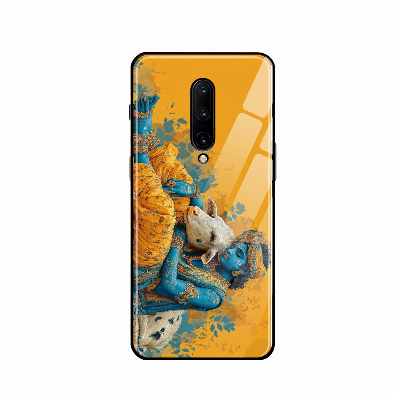 Divine Krishna Gopal Premium Glass Phone Case for Oneplus 8