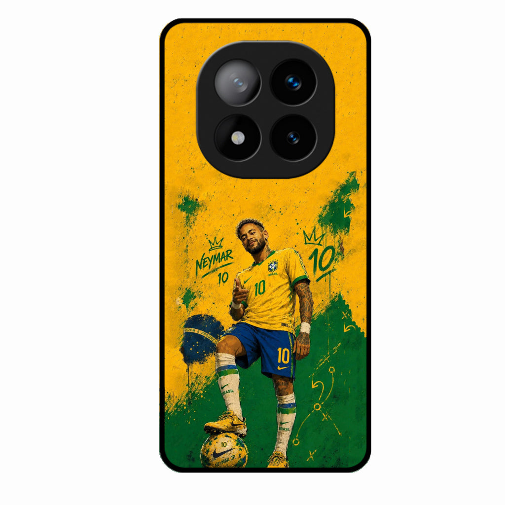Golden Striker Glass Phone Case for Redmi Note 14 Pro Plus 5G