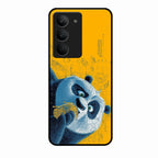 Cute Panda Sketch Premium Glass Phone Case for Realme 14X 5G