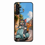 Cartoon Scooter Adventure Premium Glass Phone Case for Samsung Galaxy A16 5G