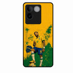 Golden Striker Glass Phone Case for Vivo T2 Pro 5G
