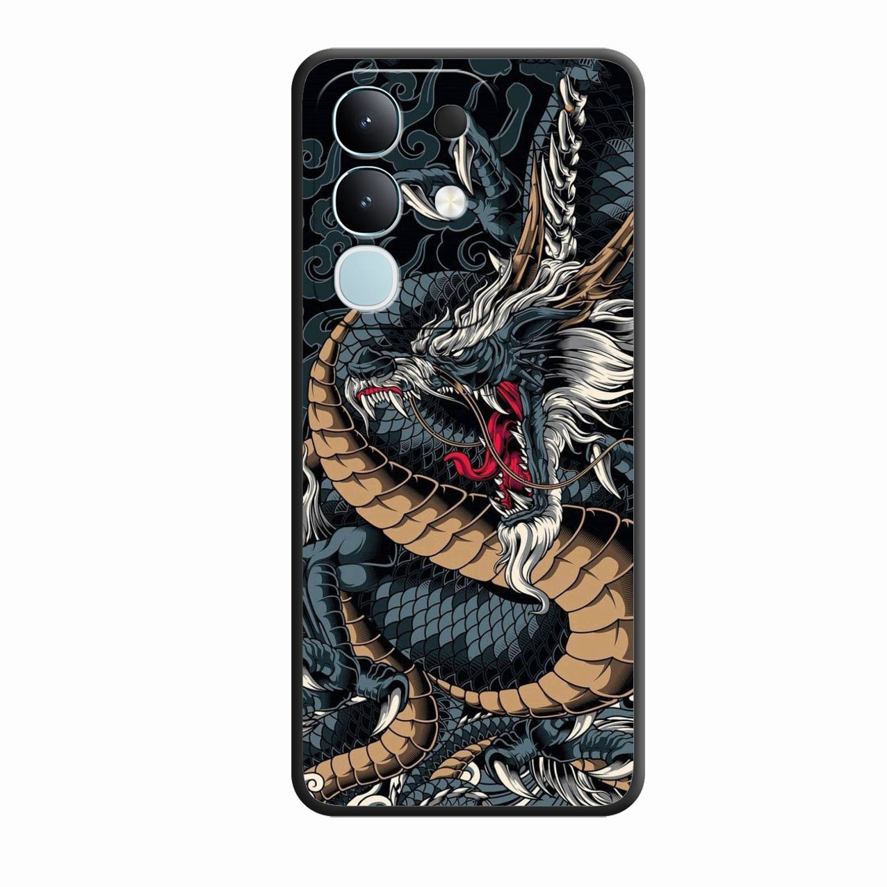 Midnight Dragon Glass Phone Case for Vivo Y31 Pro 5G