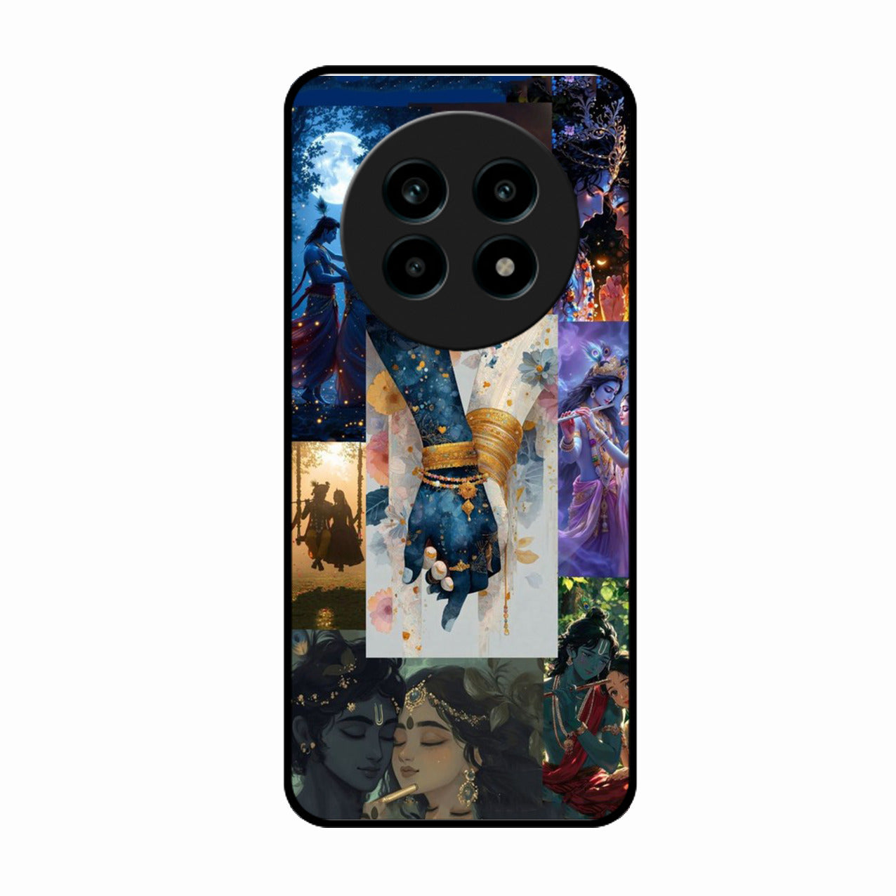 Eternal Radha Krishna Love Glass Phone Case for Realme 14 Pro Lite 5G